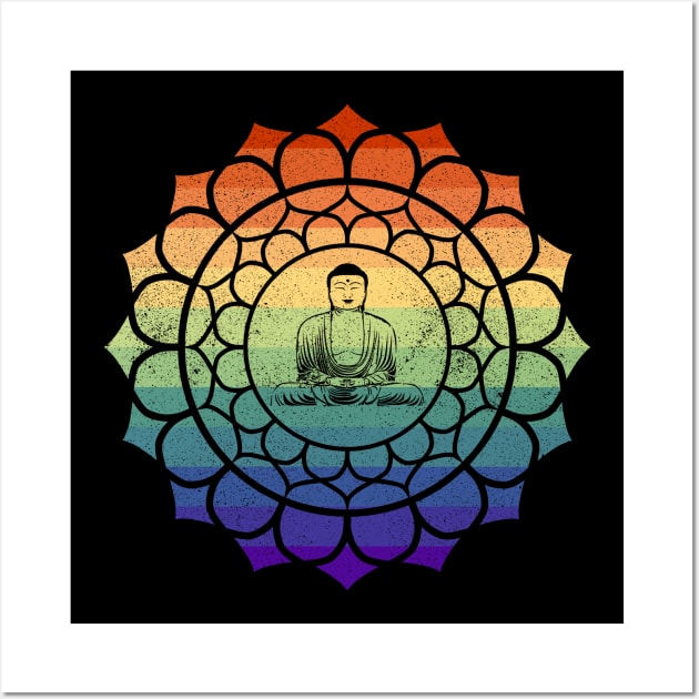 Gay Buddha Mandala Wall Art by Muzehack